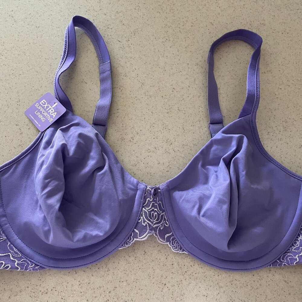 Bali 3429 Women's Passion for Comfort Shaping Underwire Bra Purple Size 38C